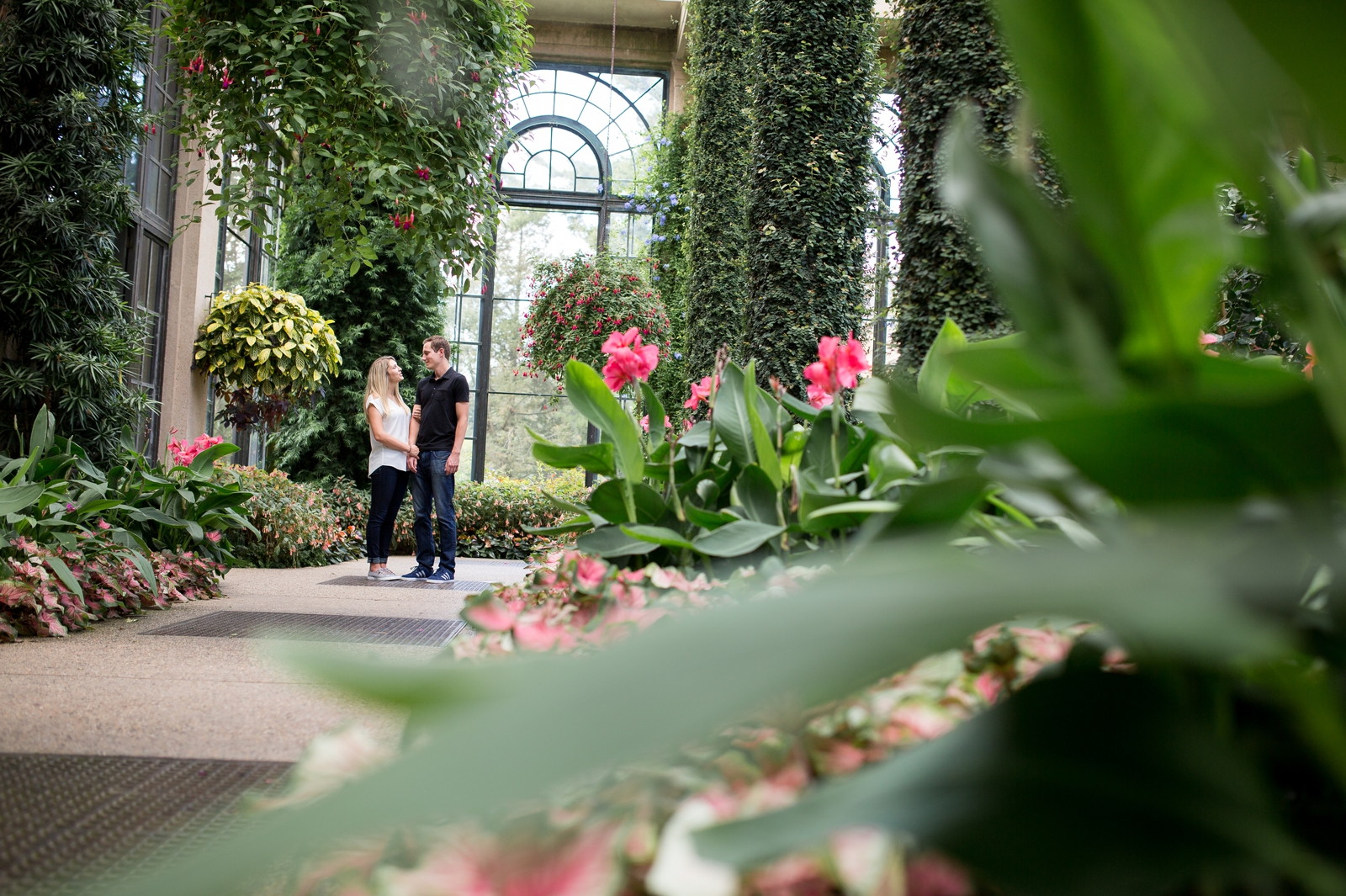 Longwood Gardens Kennett Square Engagement Photography